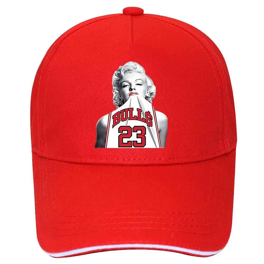 Мэрилин Монро в баскетбольном трикотаже «Майкл 23», забавная шляпа унисекс, крутая секс-хипстерская кепка, бейсболка унисекс, женская кепка в стиле хип-хоп, шляпы