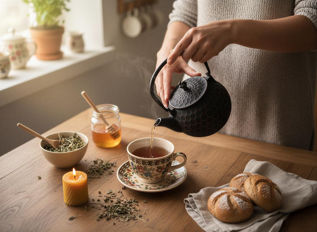 Cast Iron Kettle Bee 1.2L Tea And Herb Infuser Cast Iron
