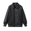 Кожаные куртки Женская уличная одежда Jaqueta Feminina Ins Верхняя одежда Casaco Feminino Vermelho Couro Пальто черного цвета