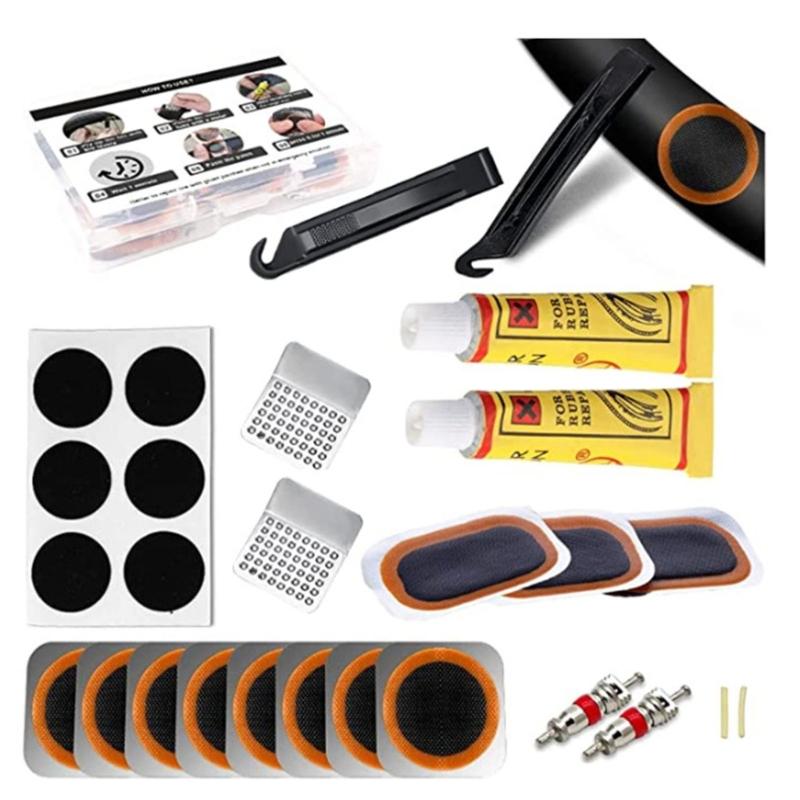 Bicycles Tire Puncture Repair Kits Rubber Tire Patches Bicycles Inner Tube Tire Tool Portable Cycling Repair Tool