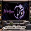 Terrifier Art the Clown Personalized Tapestry Support Custom Name, Wall Art Home Decoration