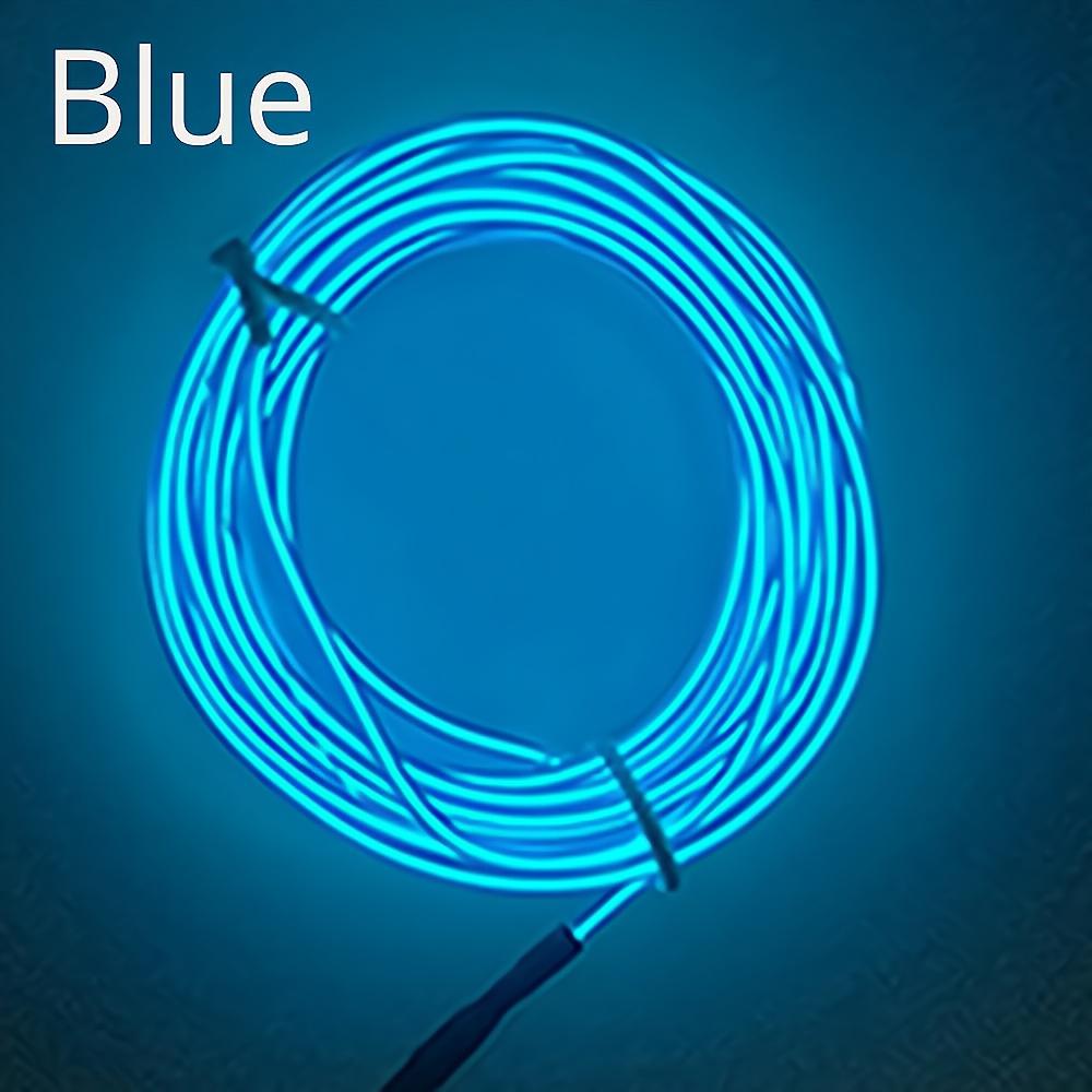 1M 2M 3M 5M Автомобильное внутреннее освещение Автоматическая светодиодная лента Проводной трос Трубка Линия Гибкий неоновый свет с 12 В USB-прикуривателем