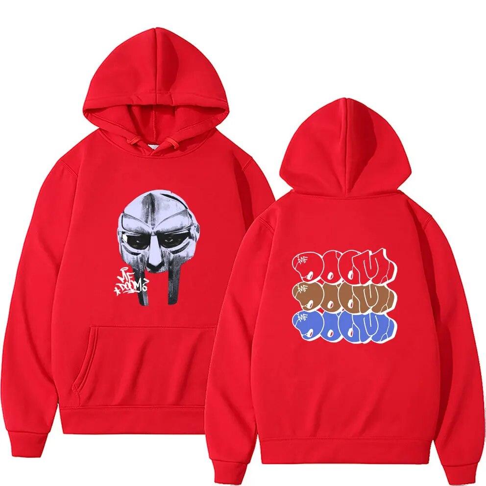Рэпер Mf Doom Mask Madlib Madvillain Толстовка с графическим принтом унисекс Хип-хоп Модный тренд Толстовка унисекс Винтажные негабаритные толстовки