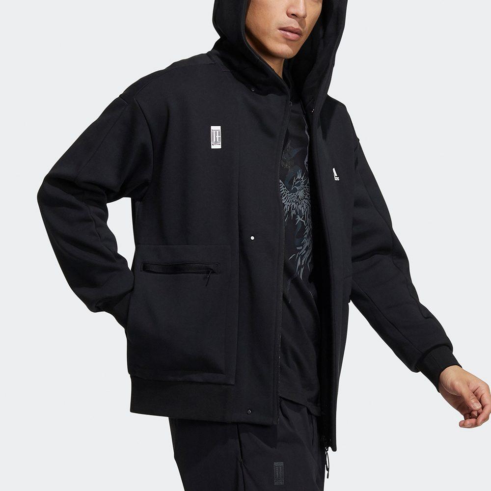 adidas Куртки Мужские Черные С капюшоном Умеренные Другое H39296