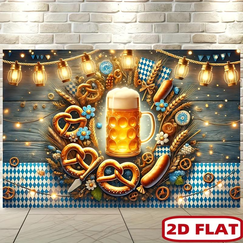 2D plane, which is very suitable for holiday beer celebration events. It can be used as a background cloth.
