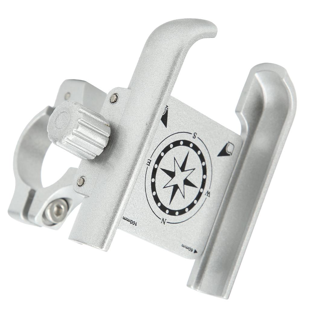 GUB P40 Phone Holder Stand 360 Degree Adjustable Bracket for Motorcycle Bicycle Scooter(Argent )