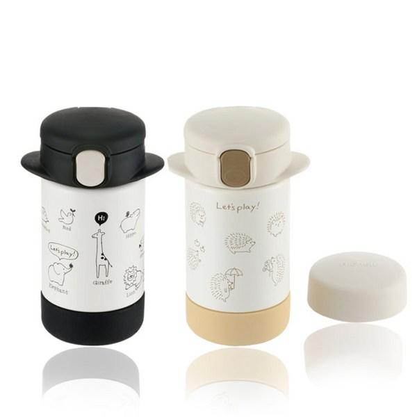 Чашка-соломка Richell 2way из нержавеющей стали, 160 мл, цвет слоновой кости, 1 шт.