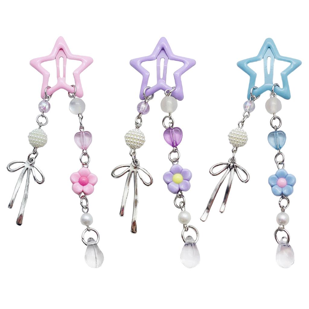 Sweet Star Shaped Hair Clip Ornament Lovely Star Hair Clip Accessory For Creating Adorable Hairstyles Effortlessly