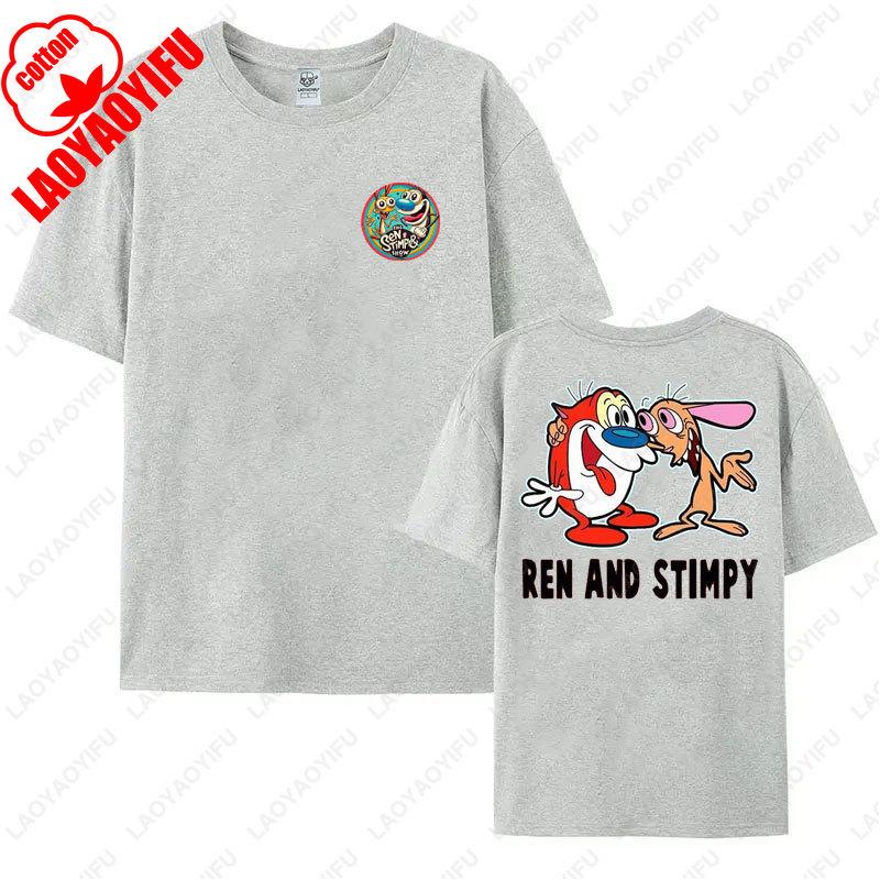 Ren and Stimpy Adulting Whats That TShirt High Quality Cotton Shirt Mens Womens Camisetas Trending Hipster Cotton Unisex Tee