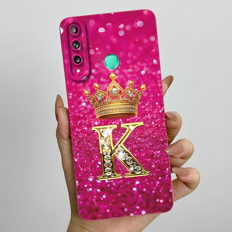 Для Huawei Y7p P40 Lite E ART-L28 ART-L29 Модный Чехол для Телефона с Инициалами для Пары Y7P 2020 Мягкий Силиконовый TPU Защитный Чехол