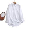 Spring/Summer Women's Casual Versatile Long Sleeve Turn-Down Collar Shirt