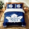 Toronto Maple Leafs (1) 3pc set suitable for master bedrooms soft and comfortable an ideal gift for family and friends Includes one duvet cover and tw