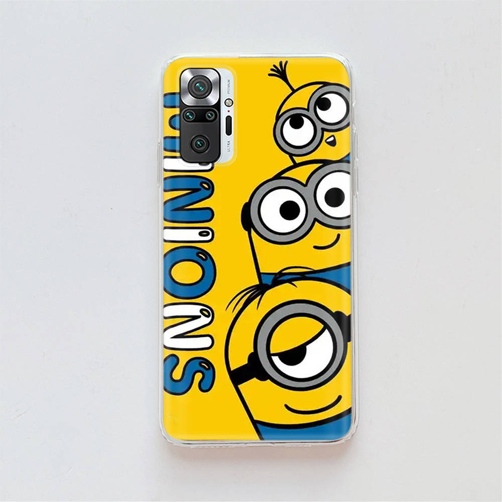 Прозрачный чехол для Samsung A04 A14 A23 A34 A54 M23 M33 M52 M53 Realme Narzo 50 50I 50a Prime C35 C55 C30S 10 9 Pro M-75 Забавные миньоны