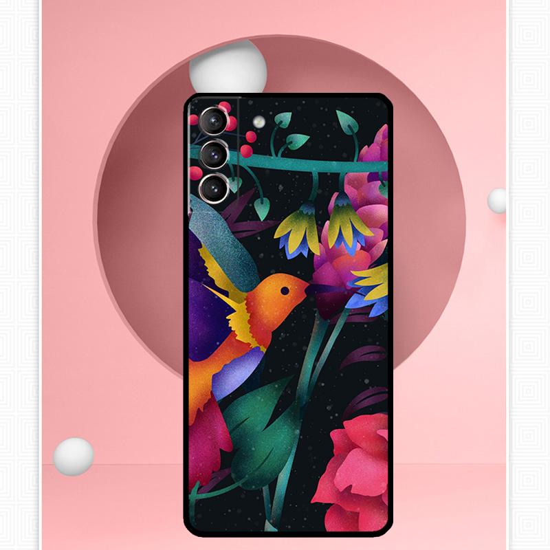 Hummingbird Case For Samsung Galaxy S24 S23 Ultra S22 S20 FE S21 FE Note 10 20 S8 S9 S10 Plus Cover