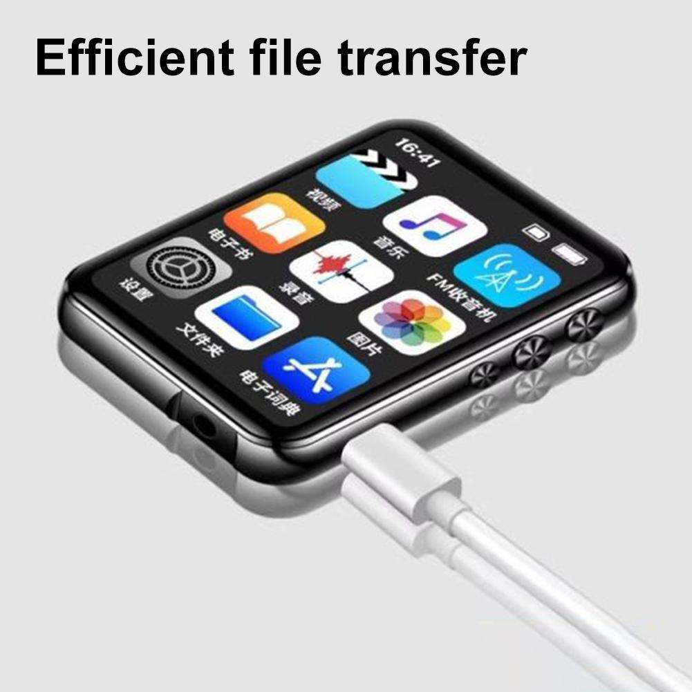 MP3 MP4 Плеер Без Потерь Музыки Полностью Сенсорный Экран Совместимый с Bluetooth HiFi MP4 Walkman с Динамиком FM Радио Диктофон Электронная Книга