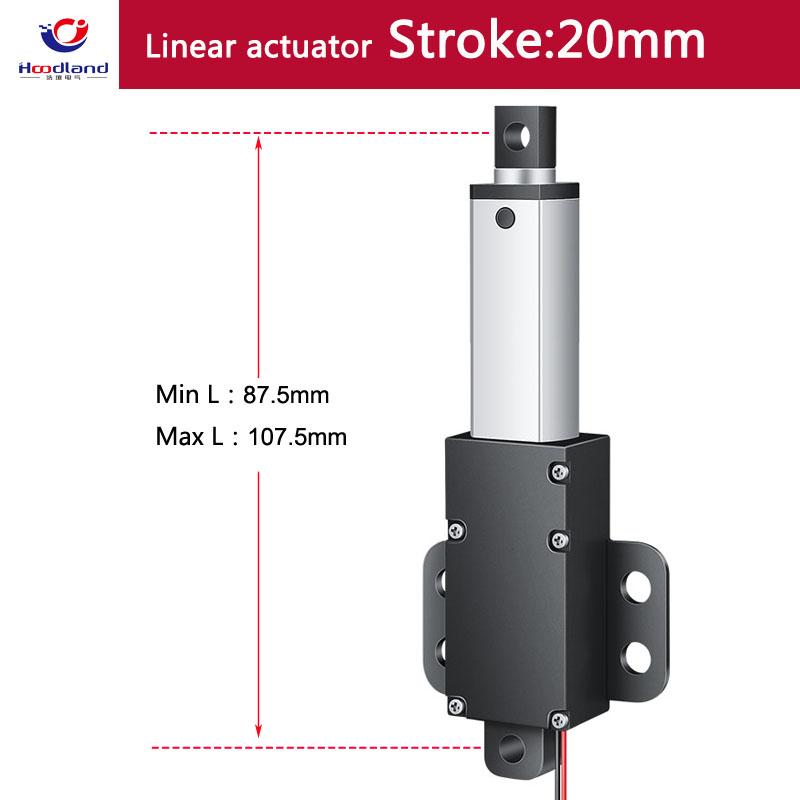 Free Shipping Small Linear Actuator 12V/24V 30mm Stroke 150mm/s Mini Electric Motor For Robitcs With Wireless Control Bracket