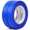 COSIMIXO Masking 24mm 60 Yards 2 Rolls of Painting Masking Mildew Hardening Original Blue Tape for Home Sharp Lines Tape, Painter's Tape, Wide, Long,