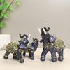 Смоляная фигурка слона Декоративное украшение Ручная работа Настольный дисплей для дома и офиса Подарок