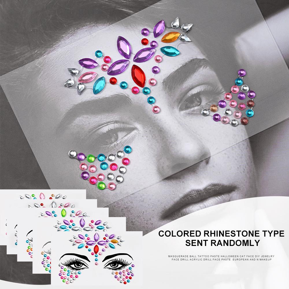 Экологичные Маскарадные Акриловые Наклейки С Бриллиантами