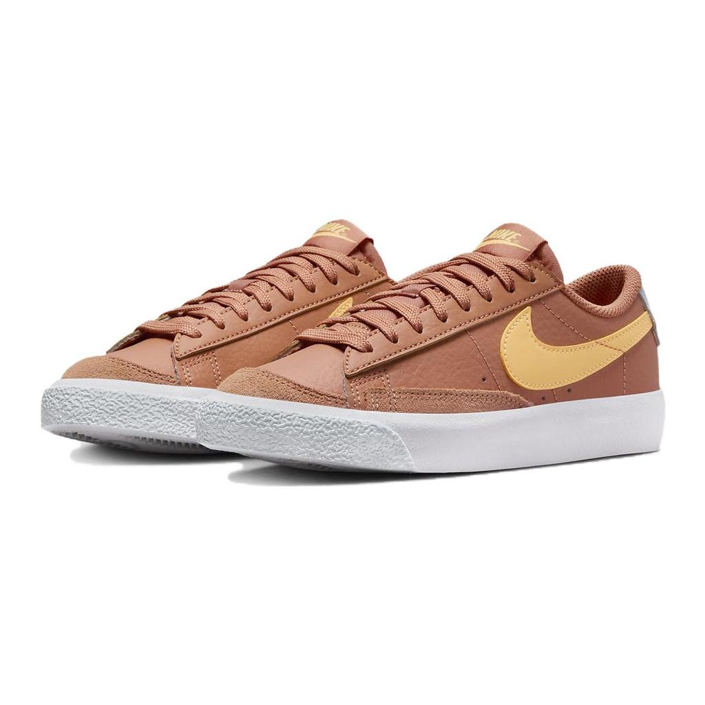 Nike Blazer Low 77 GS Amber Brown Kids Sneakers Football-Grey White Melon-Tint DA4074-200