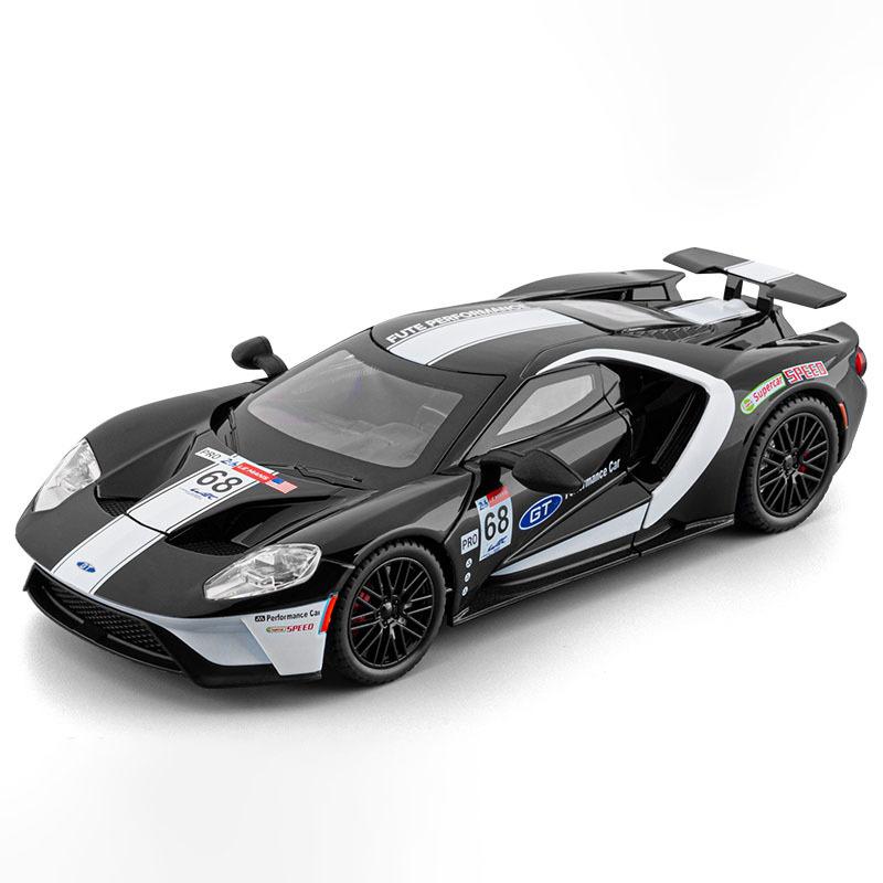 1:24 GT Сплав Спортивный Автомобиль Модель Литье под Давлением Металл Трассовый Гоночный Автомобиль Транспортные Средства Модель Симуляция Звук и Свет Коллекция