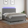 VidaXL Slat Bed Base with Mattress and LED, Upholstered Bed, Double Bed, Adult Bedroom Interior Bed, 3134974