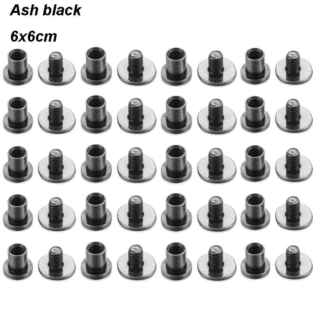 10sets Shoes DIY Decoration Nail Garment Leather Craft Nail Rivets Cloth Button Screw Brass