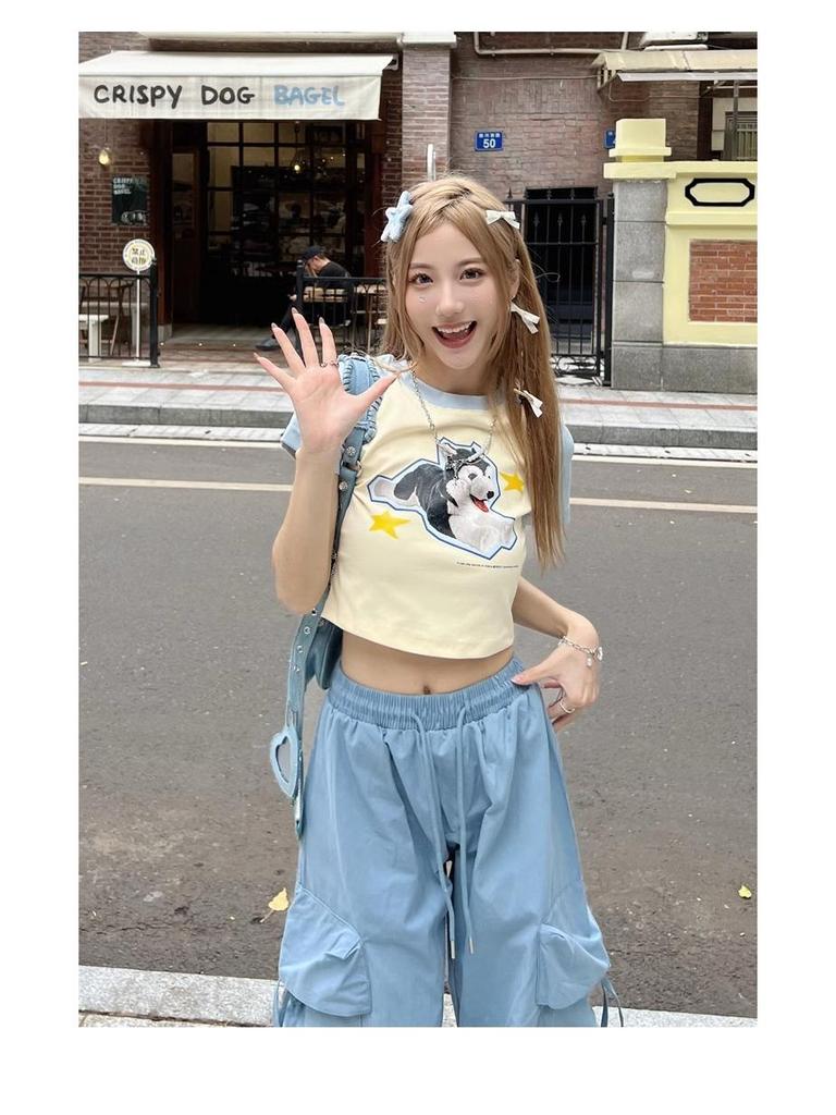 Унисекс 2025 Весна/Осень Модные широкие рабочие брюки для уличных танцев