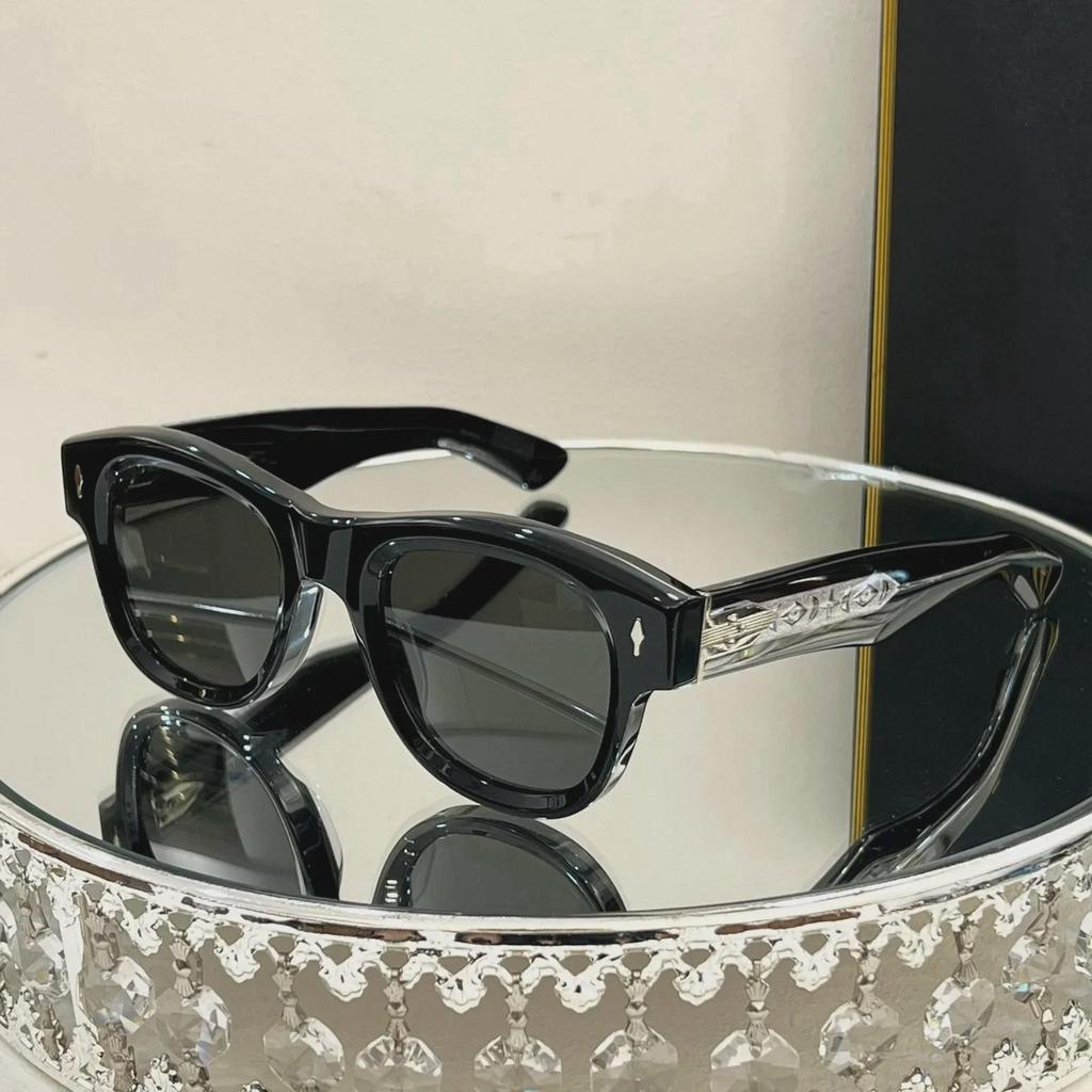 JMM Fashion High-End Круглые солнцезащитные очки ручной работы из ацетата класса люкс