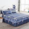 Household Cotton One-Piece Bed Skirt Bedspread Two-in-One Thickened Cotton Non-Slip Ruffled Lace Bedspread