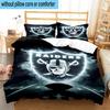 3PCS Rai-ders Football Legacy 3pcs Bedding,Including 3PCS Duvet Cover And 2pcs Pillowcases Perfect for Christmas,Ideal for Bedroom, Dormitory