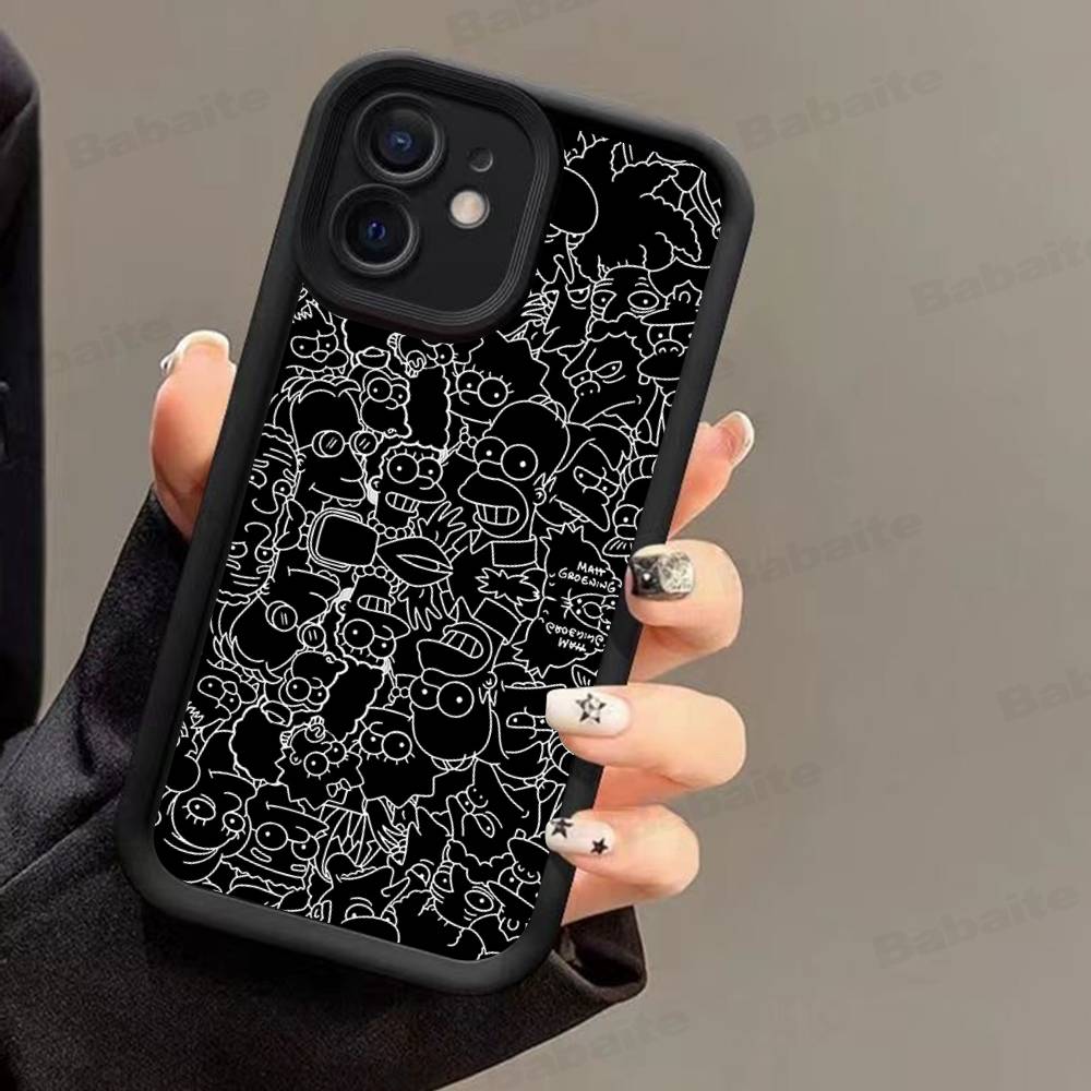 Смешной мультяшный S-Симпсоны Для IPhone 17 16 15 14 13 12 11 Pro Max Plus Чехлы для телефона