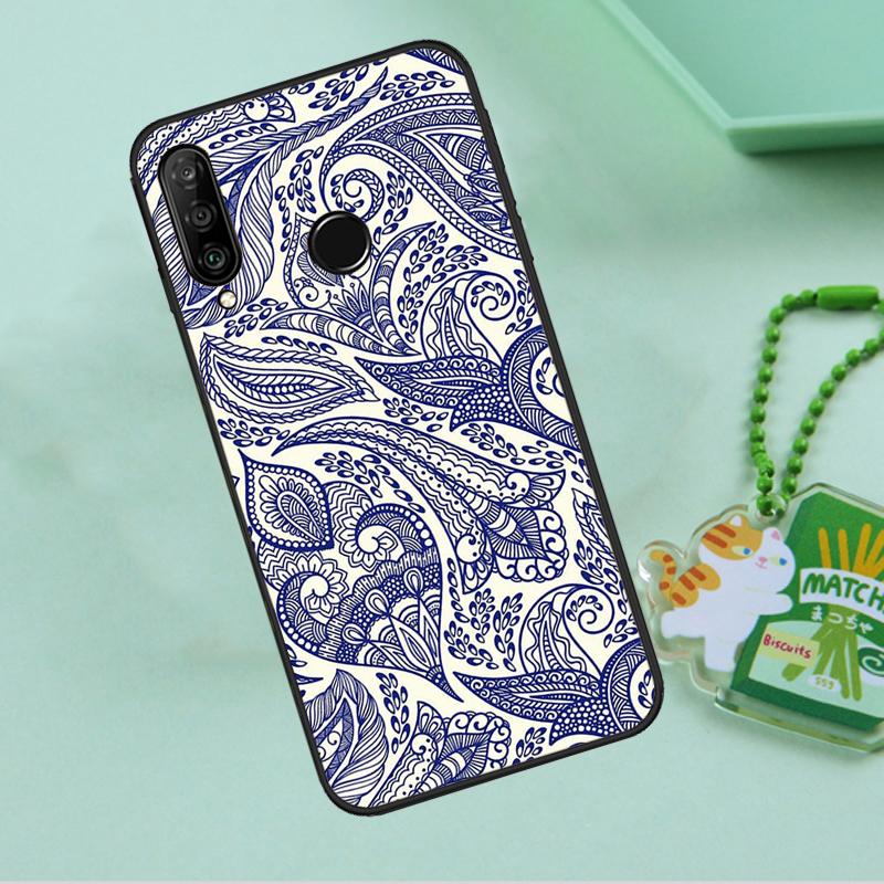 Индийский узор Мандала для Huawei Nova 8i 11i 12i 12s 9 10 SE Y90 Y60 Y70 Y72 Y61 Y91 P20 P30 P40 Lite P60 Pro Чехол
