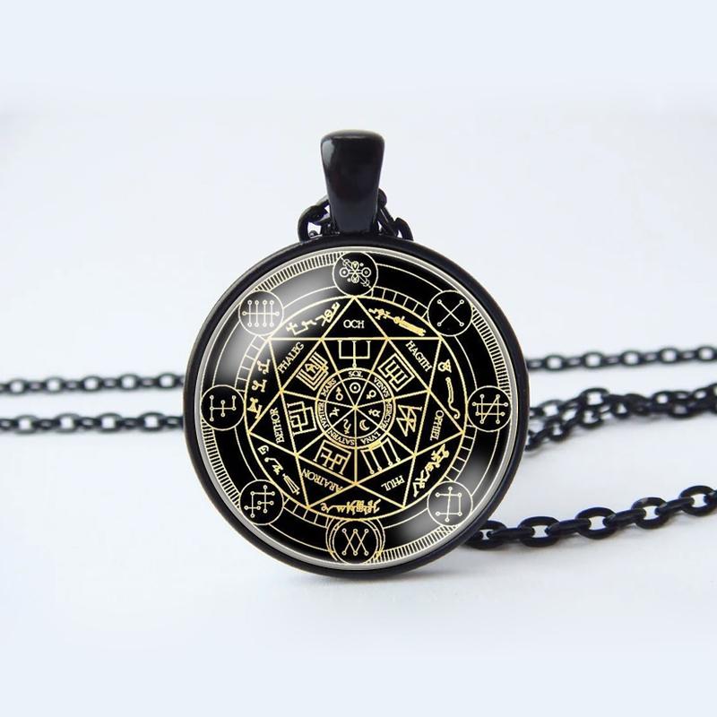 Ожерелье с подвеской «Семь 7 архангелов» и печатью, золотые украшения