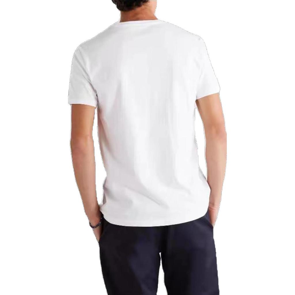 Polo Ralph Lauren Letter Logo Printed Crew Neck Casual Short Sleeve T Shirt Men Tops White 710803496-002