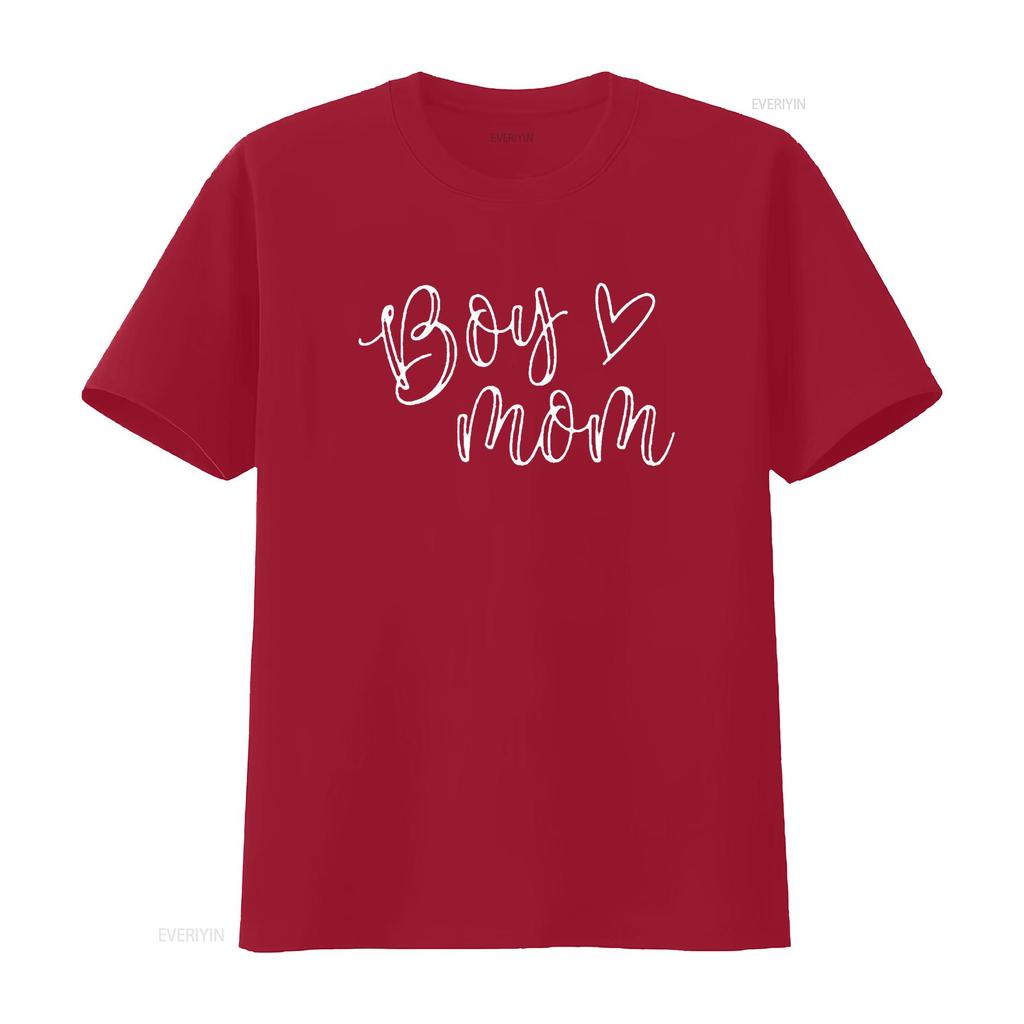 Boy Mom T Shirt For Women Mother s Of Boys Funny Tops Black vintage Washed fashion Breathable Top For Everyday Wear Stylish