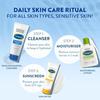 Cetaphil Face Wash Daily Exfoliating Cleanser For All Skin Types, 178ml Exfoliating Face Scrub With Vitamin E, B5 & Bamboo Extract