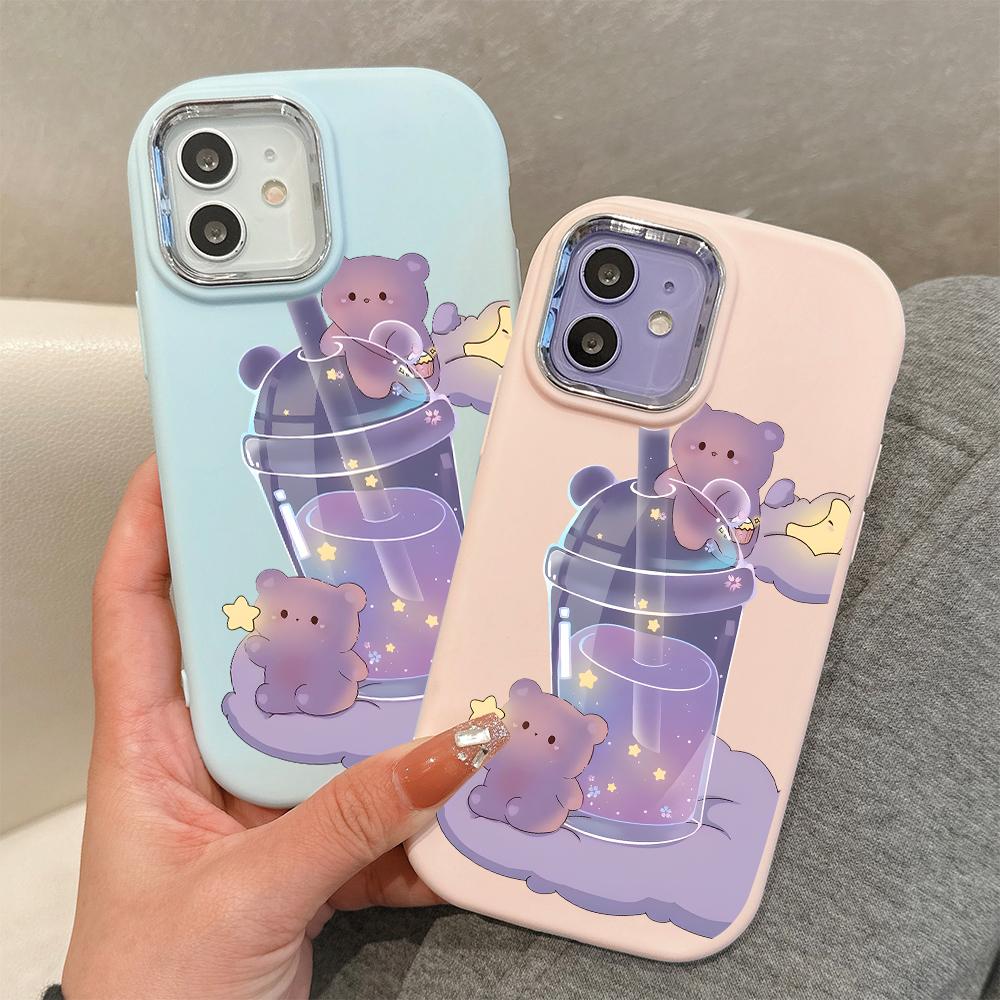 Сплошной цвет с серебряным краем линзы, жирный корпус, мягкий ТПУ, жидкий силиконовый чехол, противоударный чехол для телефона для OPPO Reno Realme OnePlus