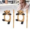 2pcs Decorative Wooden Pin Handmade Shawl Pin Cute Wooden Brooch  For Cardigan