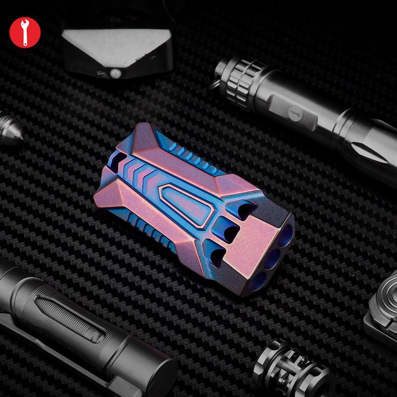 Titanium Survival Whistle High Decibel Emergency Signal Hiking Camping Outdoor Rescue