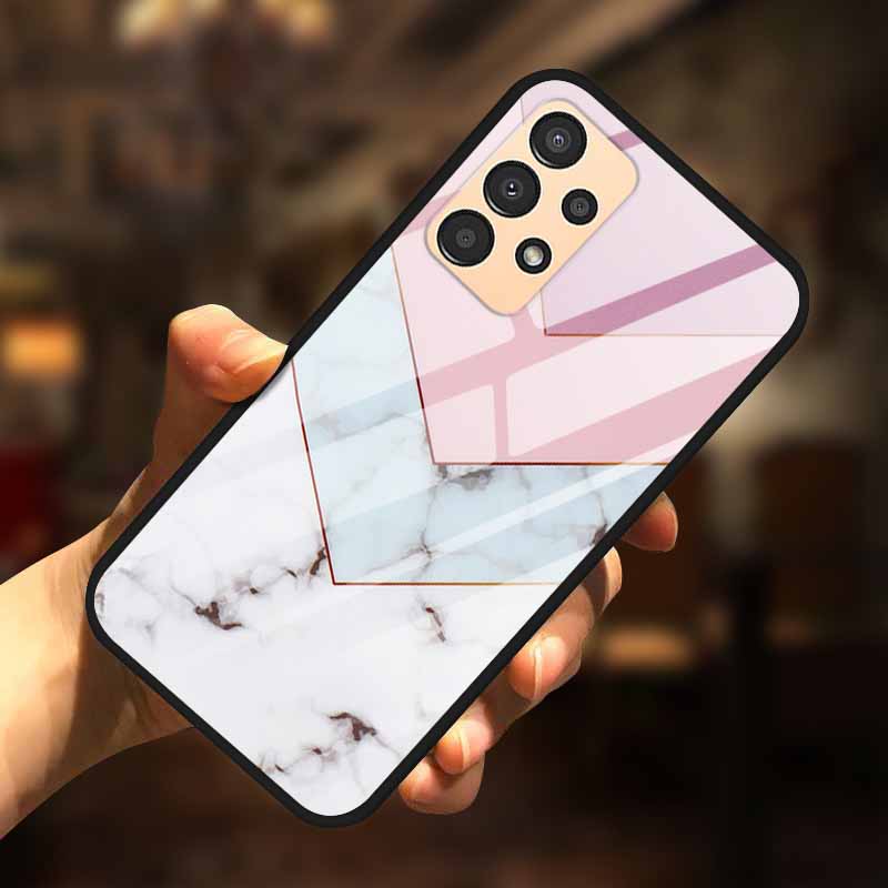 Чехол для Samsung A13 A23 A52 A72 4G M52 A52S 5G Роскошный Закаленное Стекло Жесткая Задняя Крышка для Samsung Galaxy A13 4G Чехлы для Телефона Capa