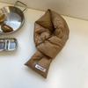 Warm Wrap Korean Style Scarf Solid Color Autumn Winter Shawl Scarf Fashion Down Neck Scarf  Outdoor