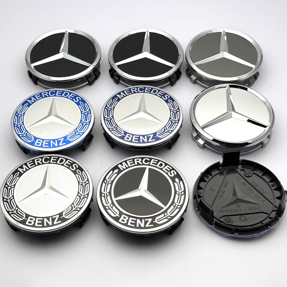 4pcs/lot 75mm wheel Hub Cap Emblem badge for Mercedes Benz C180 C200 E200 E260 E300 ML350 A1714000025 W230 W210 W211 W221 W219 CI1