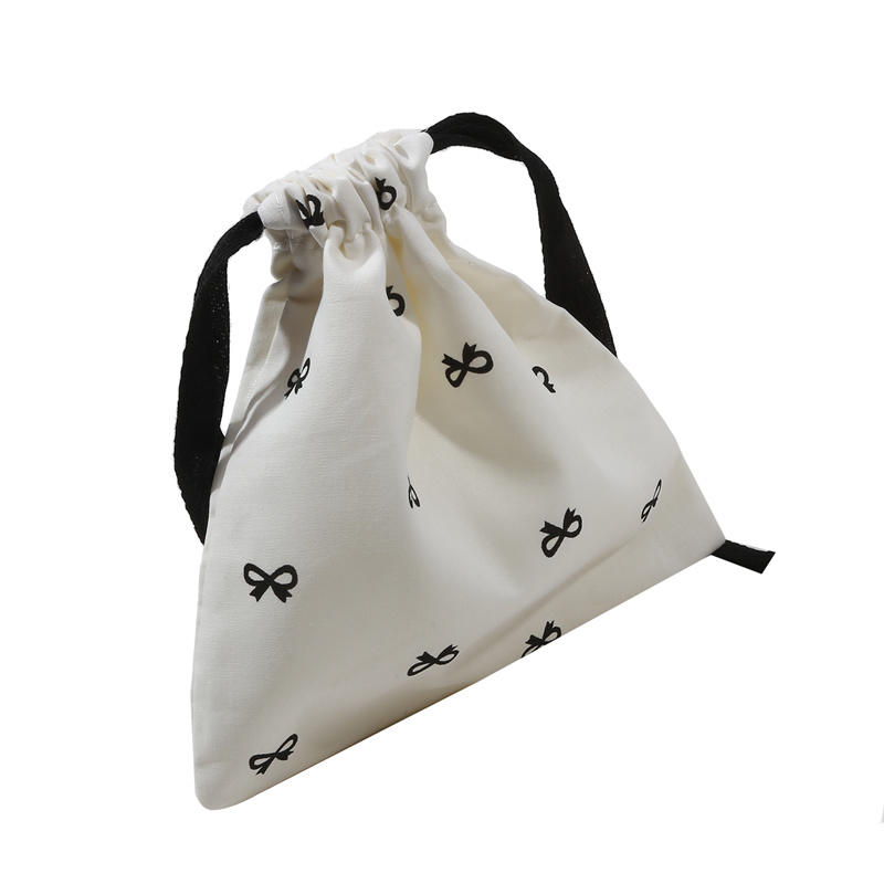 Сумка для хранения косметических средств с бантом и завязками для переноски, косметичка, сумка для нижнего белья и одежды, переносная сумка-органайзер