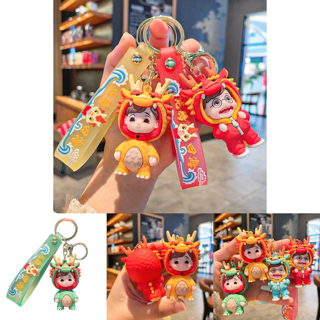 Cute Silicone Dragon Keychain Ideal For Festive Gifts And Party Favors Colorful Cartoon Design