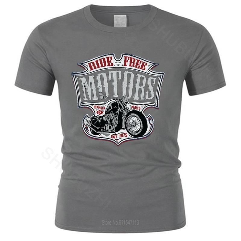 Мужская футболка с круглым вырезом для подростков Motard - Moto Motorcycle Chopper Bobber Old School летняя черная футболка большего размера