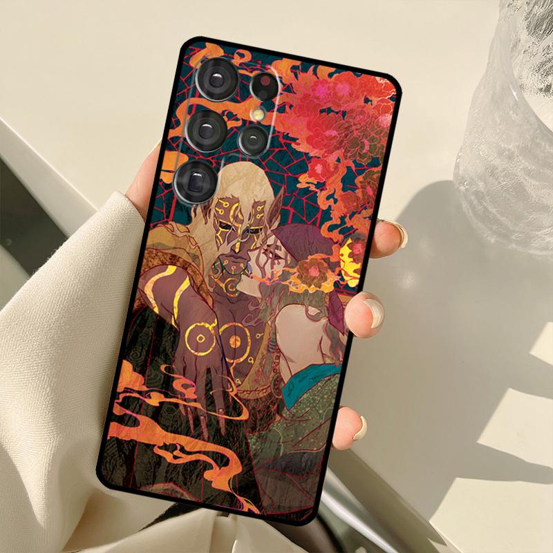 Чехол Ukiyoe mononoke Kusuriuri для Samsung Galaxy S24 Ultra S21 S22 S23 S25 Ultra S9 S10 Plus S20 FE S25 FE Задняя крышка