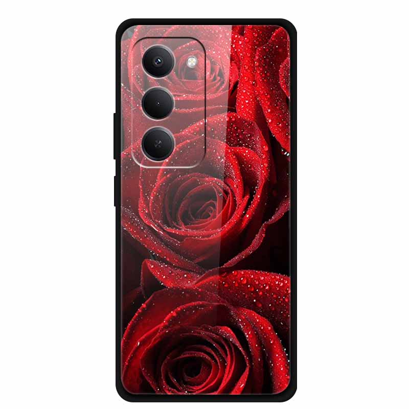 Tempered Glass Case For Xiaomi Redmi 15 4G Case Redmi15 Coque Hard Glass Back Cover For Redmi 15 5G Phone Case Soft TPU Bumper