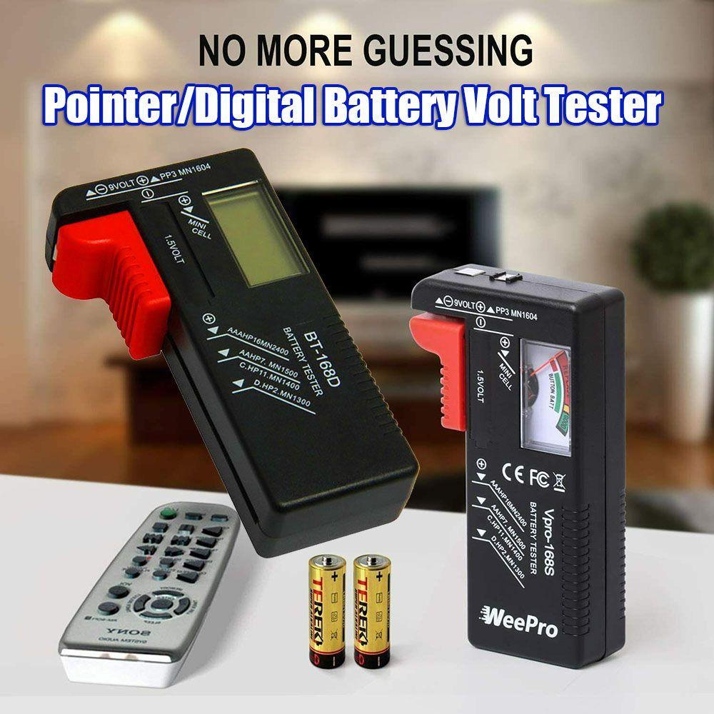 Battery Volt Tester Voltage Checker Battery Capacity Indicator Electricity Measuring Instrument