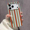 Чехол для телефона с цветными вертикальными полосками для iPhone 17 16E 15 14 13 12 11 Pro Max 13 12 Plus 2022 Ударопрочный Мягкий Прозрачный Чехол Coque